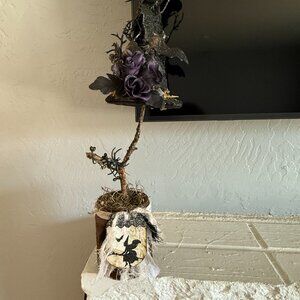 Homemade Primitive/Rustic Halloween Witch Hat 18" tall